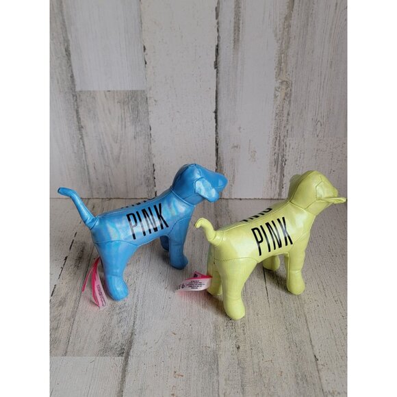 Victoria's Secret sping green blue dog plush set easter decor collectible - Picture 6 of 7